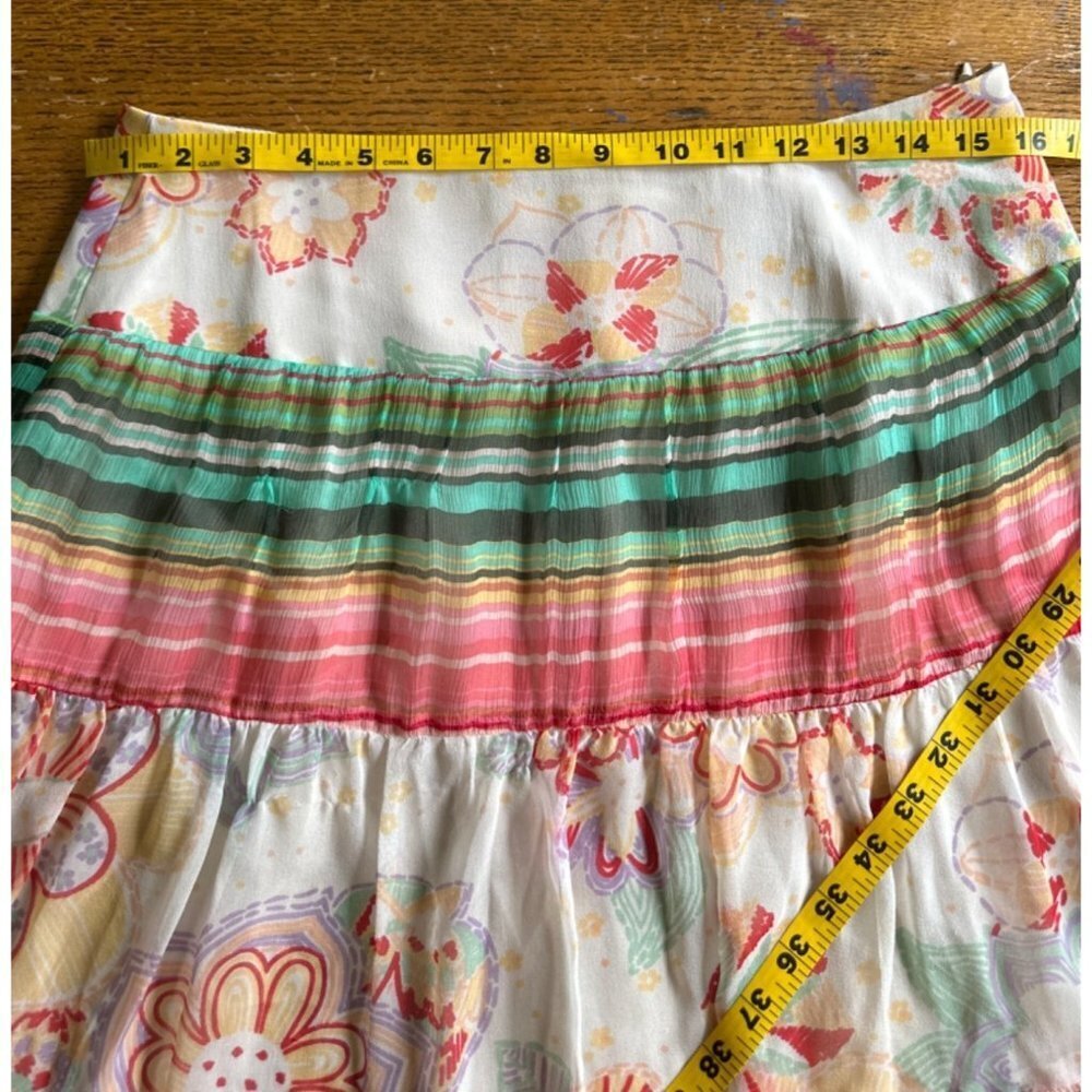 Vintage Mica silk skirt size s/m (vintage size 8) - Picture 8 of 9